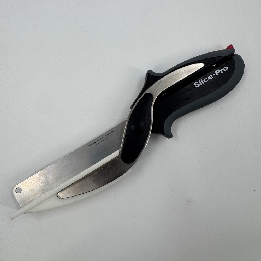 Whole Home Slice-Pro Food Chopper Black‎ Grey German Stainless Blade